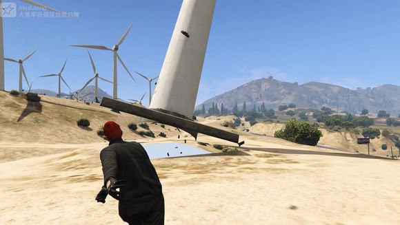 GTA5 PC版地图BUG图解攻略 风车下的世界一览