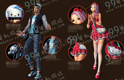 剑灵国服hellokitty时装全种族外观展示 国服hellokitty时装多少钱