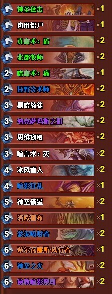 炉石传说北美资格赛冠军卡组 控制型牧师分享
