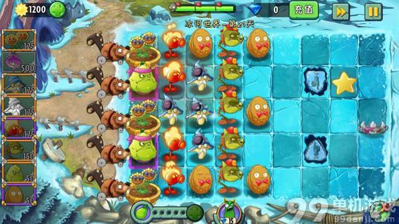 植物大战僵尸2冰河世界第21关三星过关攻略