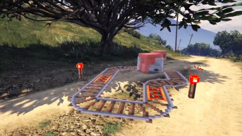 GTA5与我的世界究极合体！马赛克版打砸抢