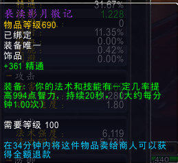魔兽世界6.2测试服:恢复德鲁伊各治疗饰品点评