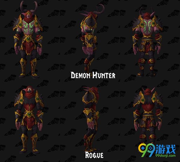 魔兽世界7.0恶魔猎手套装改动 恶魔猎手套装模型一览