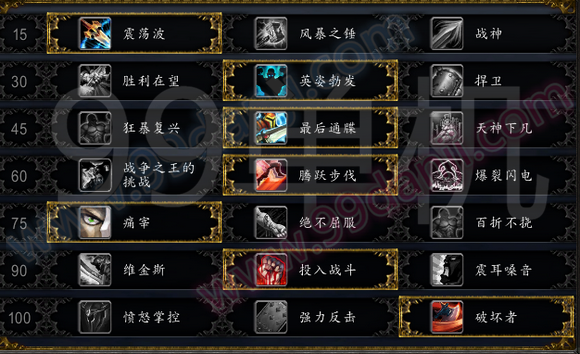 魔兽世界7.0前夕ZS战士专精天赋加点推荐分享