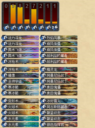 炉石传说仆从法师卡组分享 纯蓝白卡组上传说