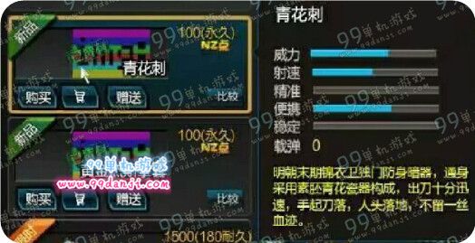 逆战青花刺多少钱 青花刺属性怎么样