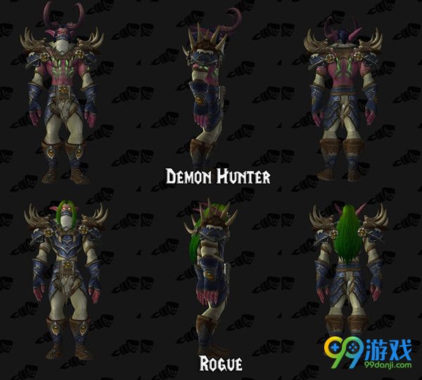 魔兽世界7.0恶魔猎手套装改动 恶魔猎手套装模型一览