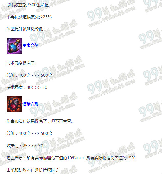 LOLS6季前赛出装改动一览 出门装新增/移除改动说明