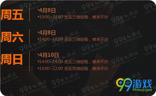 CF4月周末痛快玩活动时间表 2016年4月周末痛快玩奖励