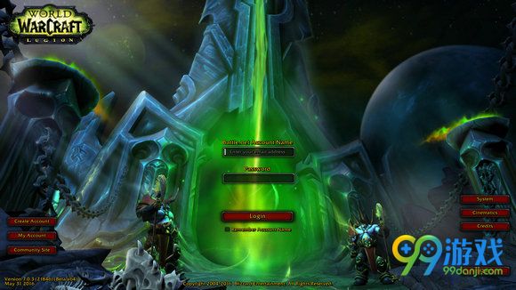 魔兽世界7.0登录界面更新 新版骷髅头等待被和谐