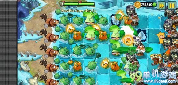 植物大战僵尸2国际版冰霜洞穴第5关图文攻略