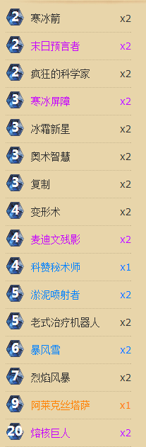 炉石传说国服高玩虎头哥的融合残影法师卡组分