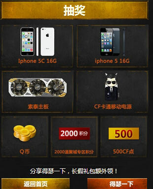 CF穿越火线5月2日整点在线活动介绍与网址