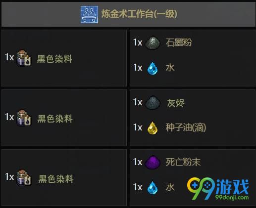 守墓人炼金配方大全 守墓人炼金合成表一览