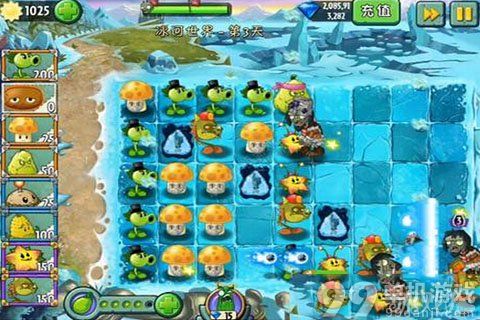 植物大战僵尸2中文版冰河世界第3天过关图文攻略