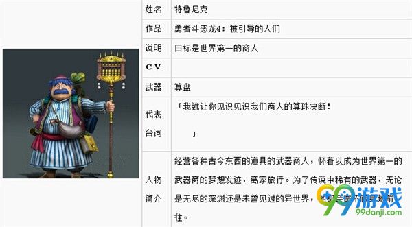 勇者斗恶龙英雄2新增角色图鉴 新增人物特性介绍