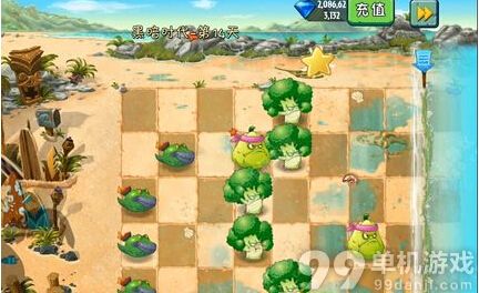 植物大战僵尸2中文版巨浪沙滩第14天过关攻略