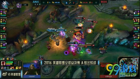 lol2016全球总决赛10月7日ANX vs ROX文字战报 1:0