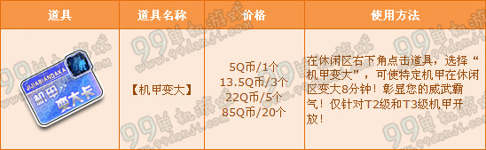 QQ飞车机甲怎么变大 机甲变大流程攻略
