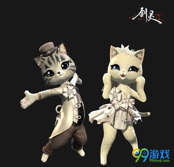 剑灵新娘喵/新郎喵时装多少钱外观展示