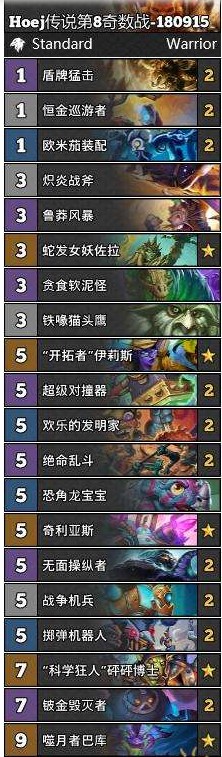 炉石传说每日主播卡组推荐 炉石传说每日上分卡组推荐