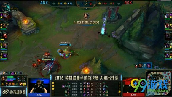 lol2016全球总决赛10月7日ANX vs ROX文字战报 1:0