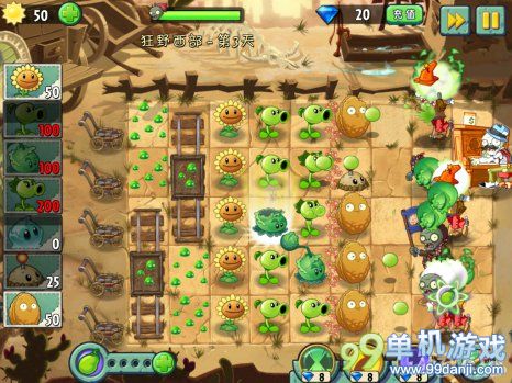 植物大战僵尸2中文版狂野西部第3关三星攻略