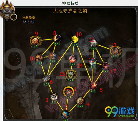 魔兽世界7.0防战神器特质加点 防战T天赋神器加点顺序