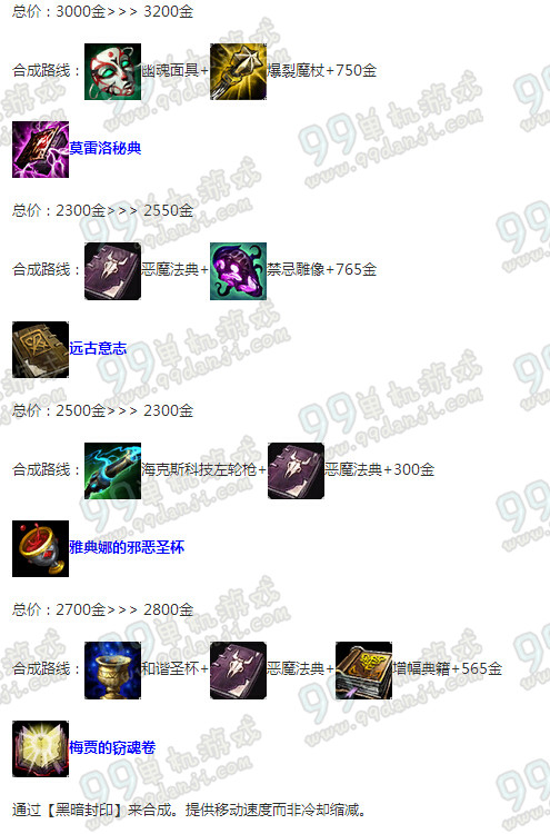LOLS6季前赛AP装备改动说明 LOLS6季前赛AP出装选择攻略