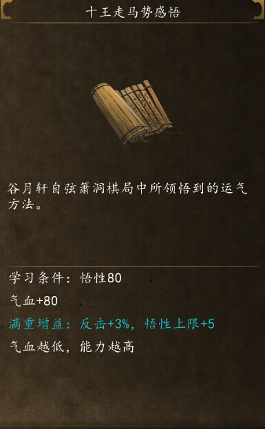 侠客风云传前传十王走马势在哪学 十王走马势感悟获取