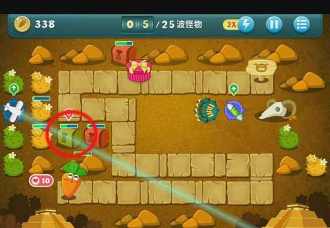 《保卫萝卜》PC版沙漠主题第10关图文攻略