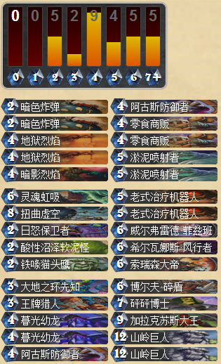 炉石传说最新TGT大王术士卡组分享