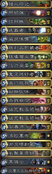 炉石传说国服天梯第一的无奥秘无科学家随从猎人