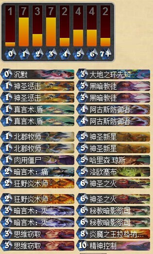 炉石传说控制牧卡组分享 专克猎人的牧师卡组