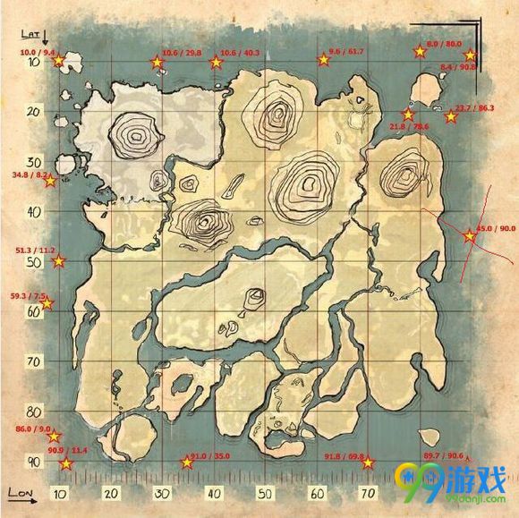 方舟生存进化海底宝箱在哪刷 海底宝箱刷新地图一览