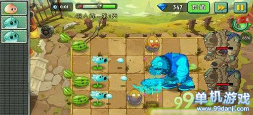 植物大战僵尸2功夫世界铜人阵第1关图文攻略