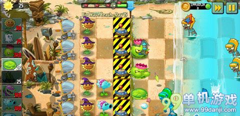植物大战僵尸2海滩世界第15关图文过关攻略