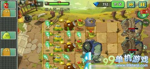 植物大战僵尸2中文版功夫世界铜人阵第2关过关攻略