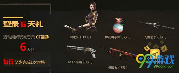 CF8月6日火线大事件活动地址 连续登录6天每日领好礼