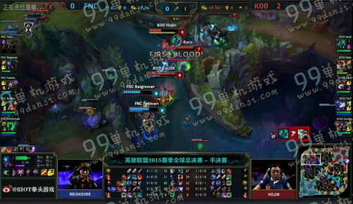 LOLS5全球总决赛半决赛FNCvsKOO第三场文字战报图文详情