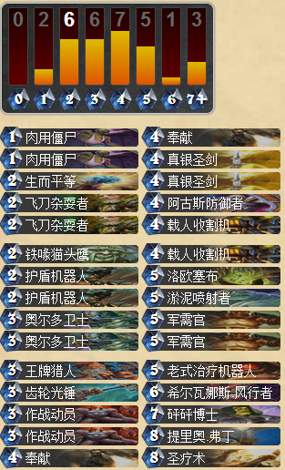 炉石传说79场从零冲上传说的肉用动员骑士卡组分享