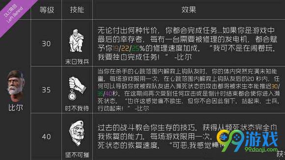 黎明杀机新人物比尔克制方法介绍 新人物比尔怎么克制