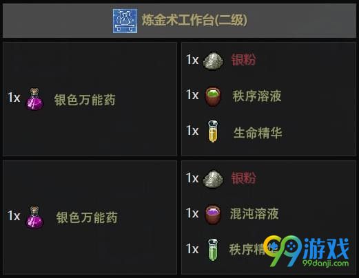 守墓人炼金配方大全 守墓人炼金合成表一览