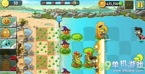 植物大战僵尸2海滩世界第9关图文过关攻略