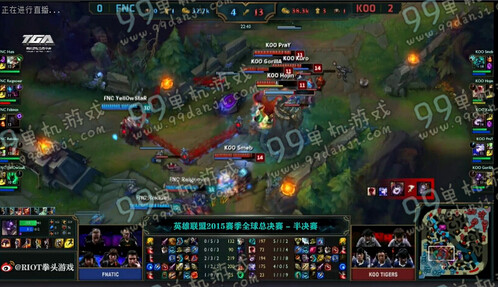LOLS5全球总决赛半决赛FNCvsKOO第三场文字战报图文详情