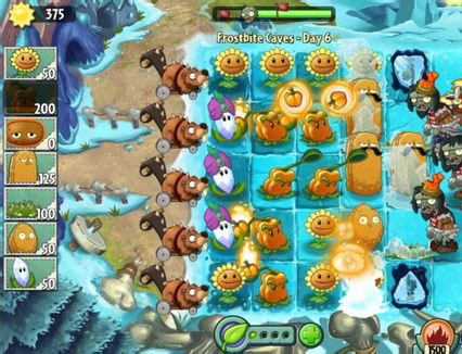 植物大战僵尸2国际版冰霜洞穴第6关图文攻略