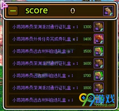DNF小鸡饲养员远古材料自选礼盒怎么得 可以开出什么