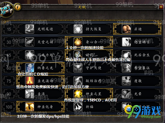 魔兽世界7.0前夕牧师天赋加点分享 暗牧/神牧/戒律天赋
