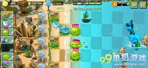 植物大战僵尸2国际版海滩世界第13关图文攻略