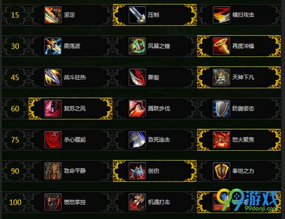 魔兽世界7.1武器战天赋加点 7.1战士武器专精加点指南
